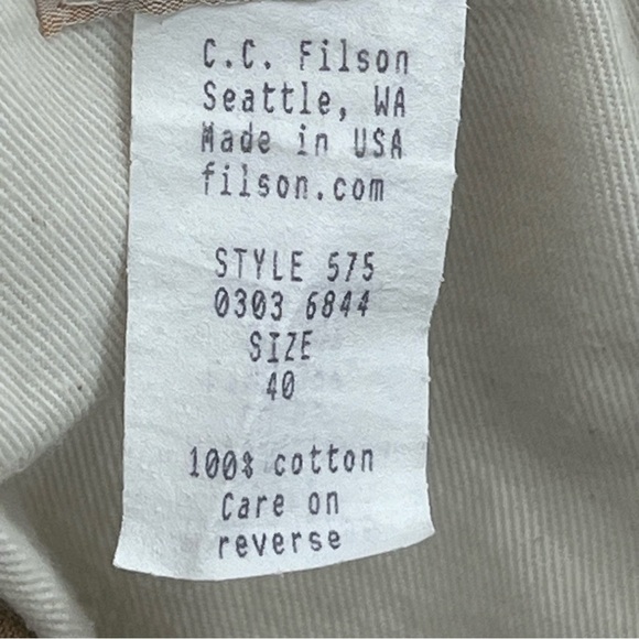 Filson Two-Tone Brown and Tan Men's Pants - Picture 14 of 15